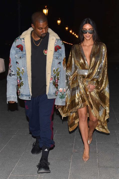 Kanye West Wears A Gucci Embroidered Denim Jacket